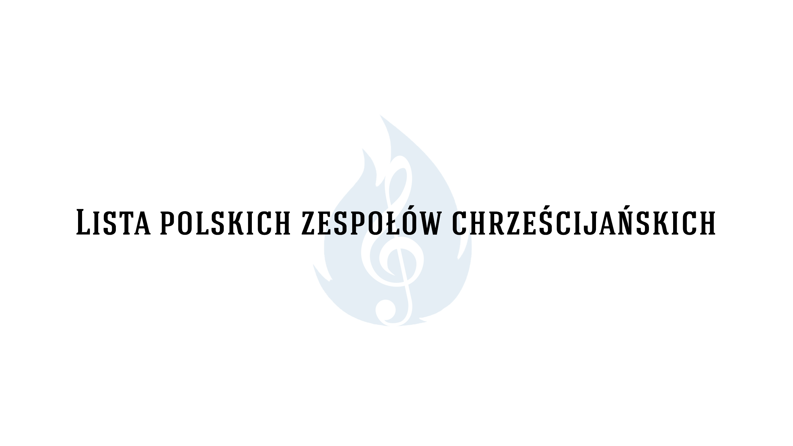 polskie zespoły chrześcijańskie
